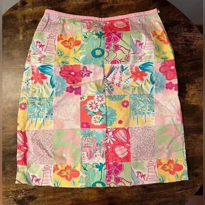 Island Republic | petite, womens tropical print skirt. Size: 6P